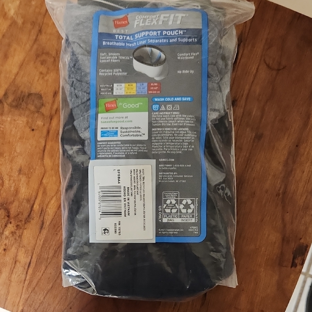 Hanes Blue Boxer Briefs Comfort Flex Fit - Picture 2 of 5